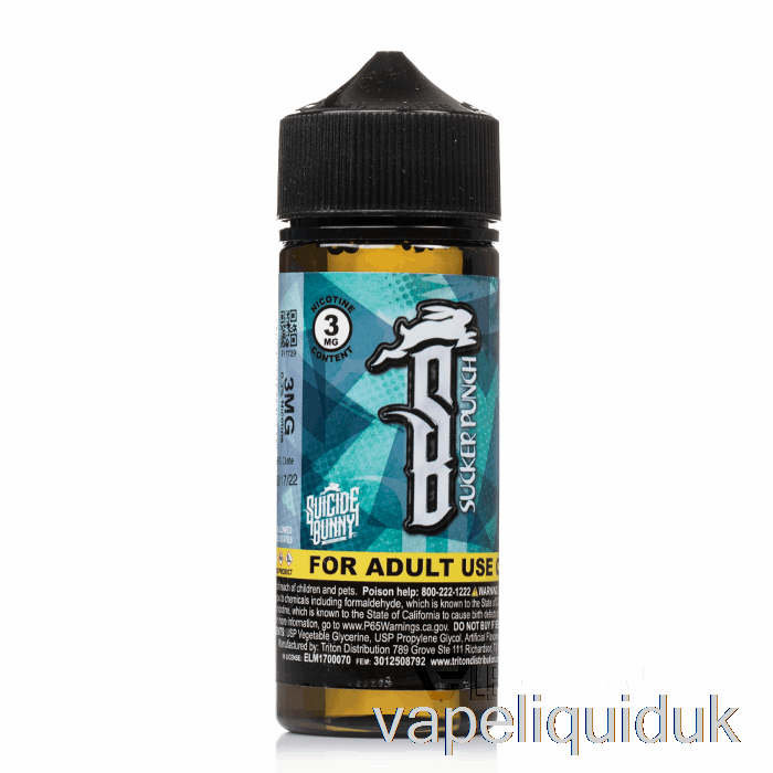 Sucker Punch - Suicide Bunny - 120mL 3mg Vape Juice